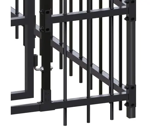 Suņu Voljērs, 12,9 M², Tērauds Vidaxl