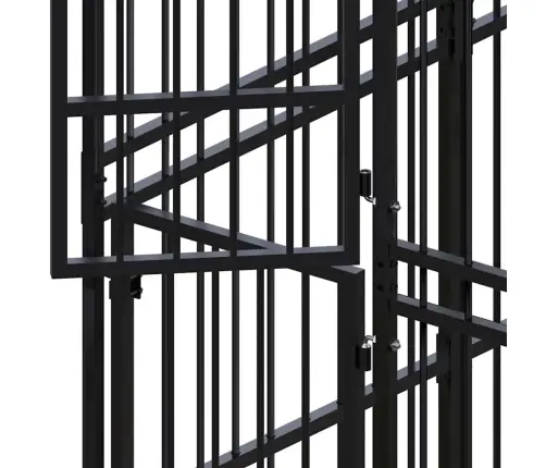 Suņu Voljērs, 12,9 M², Tērauds Vidaxl