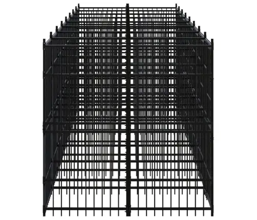 Suņu Voljērs, 14,75 M², Tērauds Vidaxl