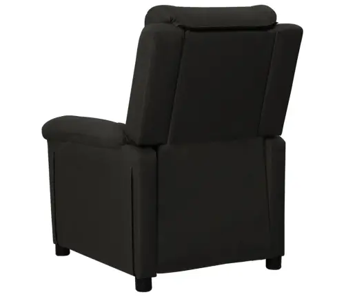 Atpūtas Krēsls, Atgāžams, Melns Audums Vidaxl