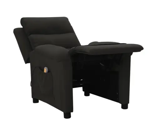 Masāžas Krēsls, Melns Audums Vidaxl