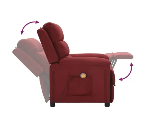 Massaažitool, Veinipunane, Kangas