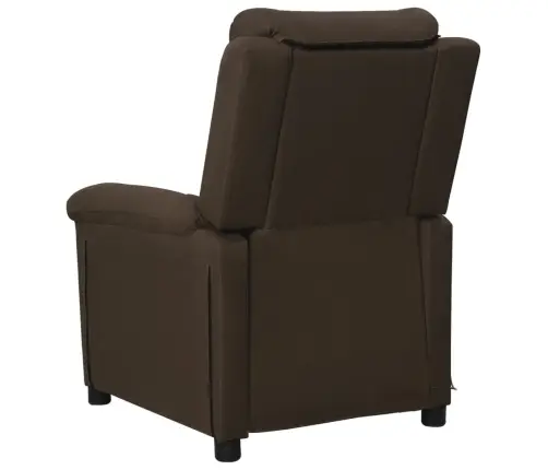 Masāžas Krēsls, Tumši Brūns Audums Vidaxl
