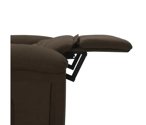 Masāžas Krēsls, Tumši Brūns Audums Vidaxl
