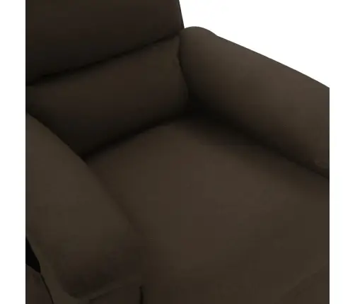 Masāžas Krēsls, Tumši Brūns Audums Vidaxl