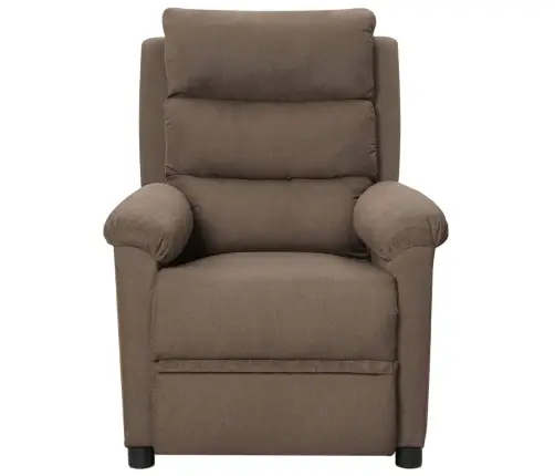 Masāžas Krēsls, Pelēkbrūns Audums Vidaxl