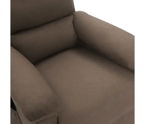 Masāžas Krēsls, Pelēkbrūns Audums Vidaxl