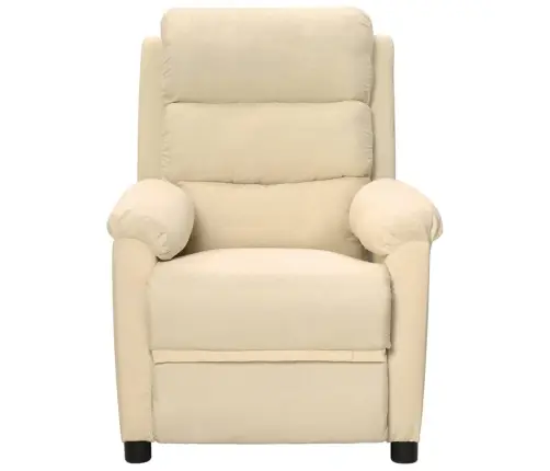 Masāžas Krēsls, Krēmkrāsas Audums Vidaxl