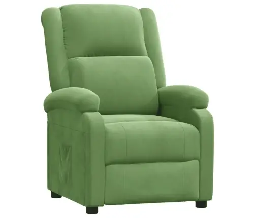 Atpūtas Krēsls, Atgāžams, Gaiši Zaļš Samts Vidaxl