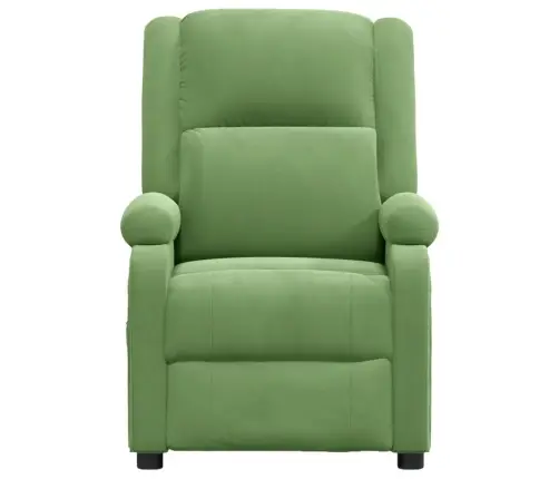 Atpūtas Krēsls, Atgāžams, Gaiši Zaļš Samts Vidaxl