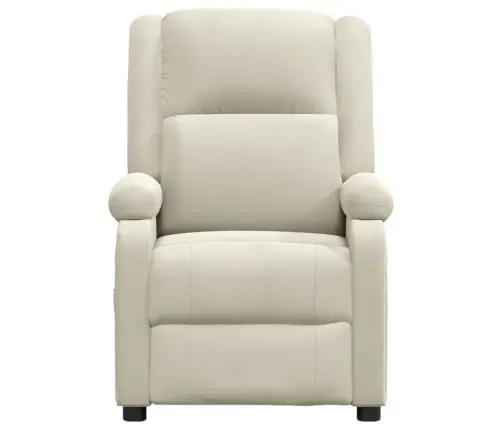 Atlošiamas Krėslas, Kreminės Spalvos, Aksomas