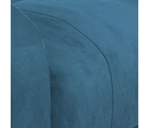 Atpūtas Krēsls, Atgāžams, Zils Samts Vidaxl