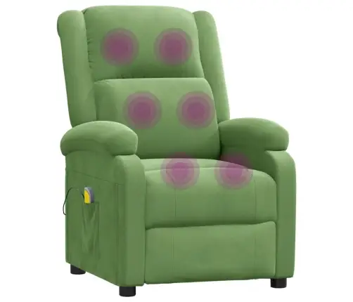 Masāžas Krēsls, Gaiši Zaļš Samts Vidaxl