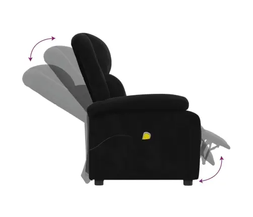 Masāžas Krēsls, Melns Samts Vidaxl