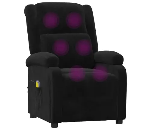 Masāžas Krēsls, Melns Samts Vidaxl