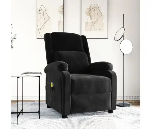 Masāžas Krēsls, Melns Samts Vidaxl