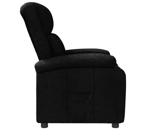 Atpūtas Krēsls, Atgāžams, Melns Audums Vidaxl