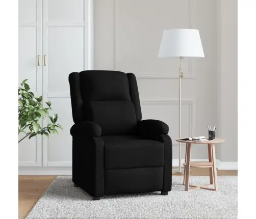 Atpūtas Krēsls, Atgāžams, Melns Audums Vidaxl