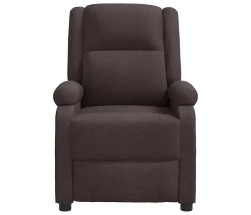 Atpūtas Krēsls, Atgāžams, Tumši Brūns Audums Vidaxl