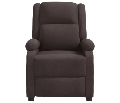 Masāžas Krēsls, Tumši Brūns Audums Vidaxl