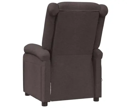 Masāžas Krēsls, Tumši Brūns Audums Vidaxl