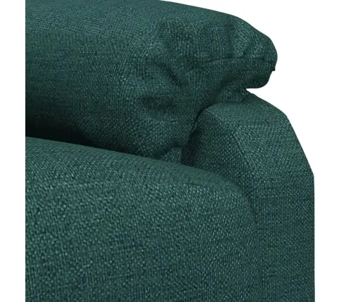 Atpūtas Krēsls, Atgāžams, Tumši Zaļš Audums Vidaxl