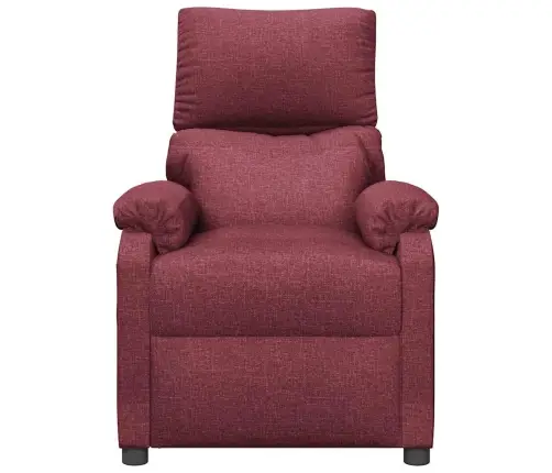 Masažinis Krėslas, Raudonojo Vyno Spalvos, Audinys