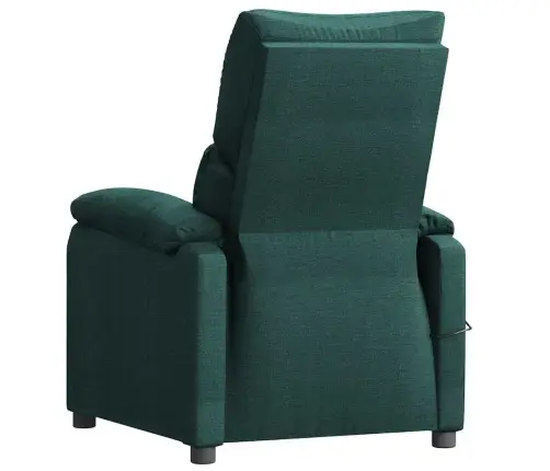 Masāžas Krēsls, Tumši Zaļš Audums Vidaxl