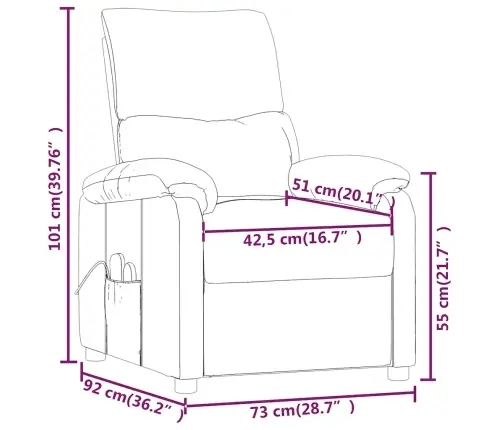 Masāžas Krēsls, Tumši Zaļš Audums Vidaxl