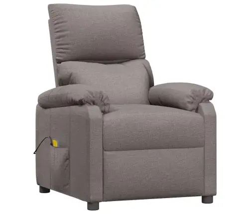 Masažinis Krėslas, Taupe Spalvos, Audinys