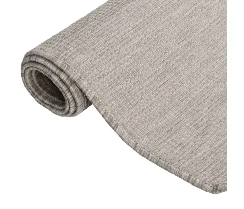Lauko Kilimėlis, Taupe Spalvos, 100X200cm Plokščio Pynimo