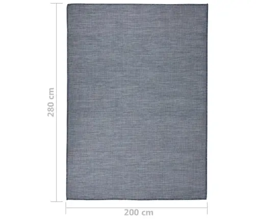 Āra Paklājs, 200X280 Cm, Zils Vidaxl