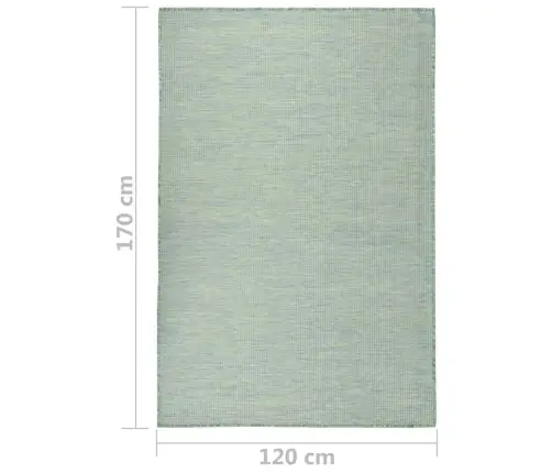 Āra Paklājs, 120X170 Cm, Tirkīzzils Vidaxl