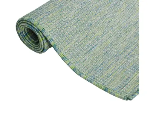 Lauko Kilimėlis, Turkio Spalvos, 160X230cm Plokščio Pynimo