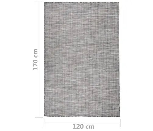 Silesidus Õuevaip, 120 X 170 cm Pruun Ja Sinine