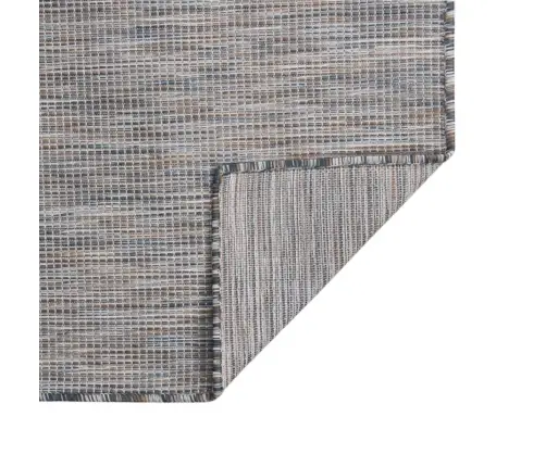 Āra Paklājs, 160X230 Cm, Brūns Ar Zils Vidaxl