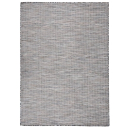Lauko Kilimėlis, Rudas Ir Mėlyna, 200X280cm Plokščio Pynimo