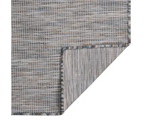 Āra Paklājs, 200X280 Cm, Brūns Ar Zils Vidaxl