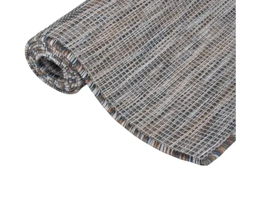 Āra Paklājs, 200X280 Cm, Brūns Ar Zils Vidaxl