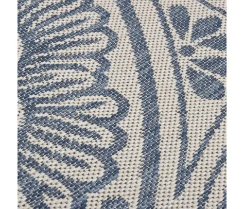 Āra Paklājs, 80X150 Cm, Zils Raksts Vidaxl