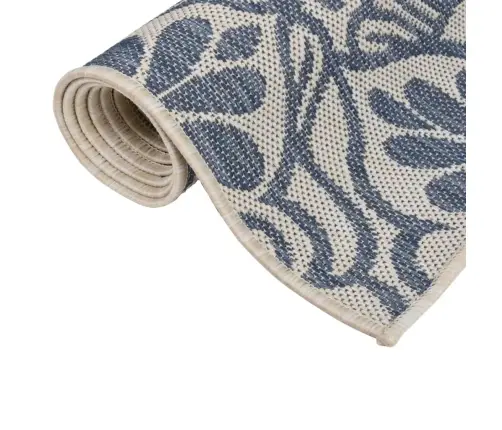 Lauko Kilimėlis, Mėlynos Spalvos, 100X200cm Plokščio Pynimo