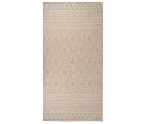 Āra Paklājs, 100X200 Cm, Brūnas Svītras Vidaxl