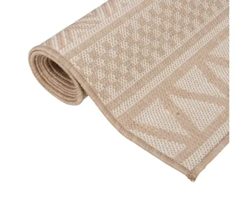 Āra Paklājs, 100X200 Cm, Brūnas Svītras Vidaxl