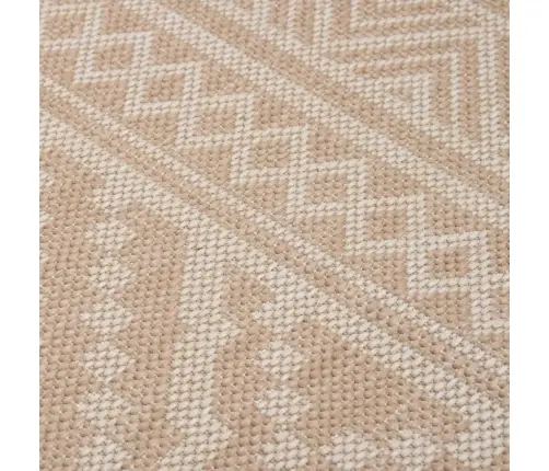 Āra Paklājs, 100X200 Cm, Brūnas Svītras Vidaxl