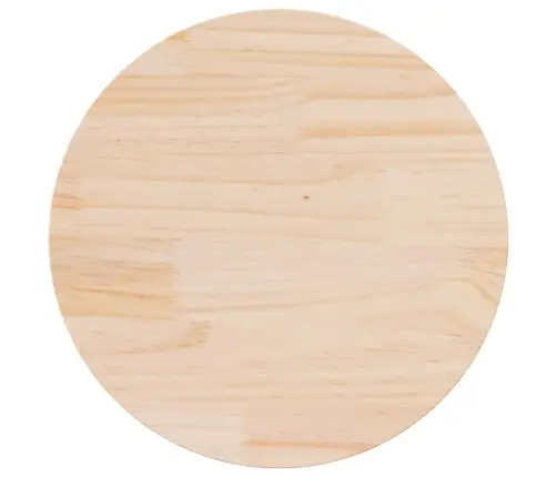 Galda Virsma, Ø60X2,5 Cm, Priedes Masīvkoks Vidaxl