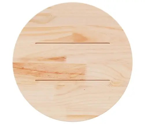 Galda Virsma, Ø70X2,5 Cm, Priedes Masīvkoks Vidaxl