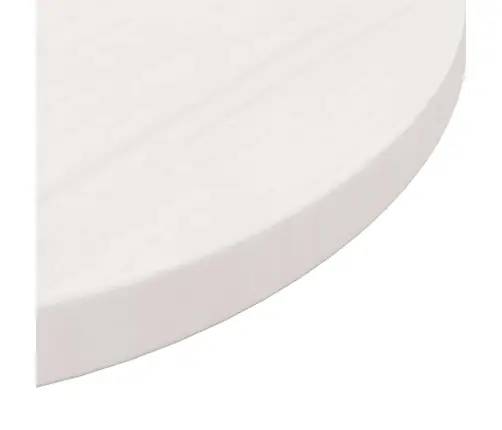 Galda Virsma, Balta, Ø50X2,5 Cm, Priedes Masīvkoks Vidaxl