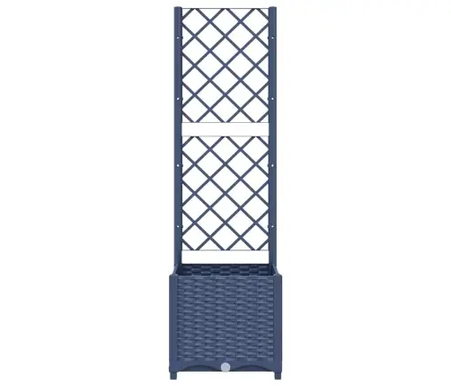 Sodo Vazonas Su Grotelėmis, Mėlynai Pilkas, 40X40X136 cm Pp