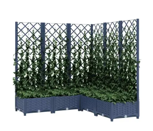 Sodo Lovelis Su Treliažu, Mėlyna Pilkas, 120X120X121,5cm Pp