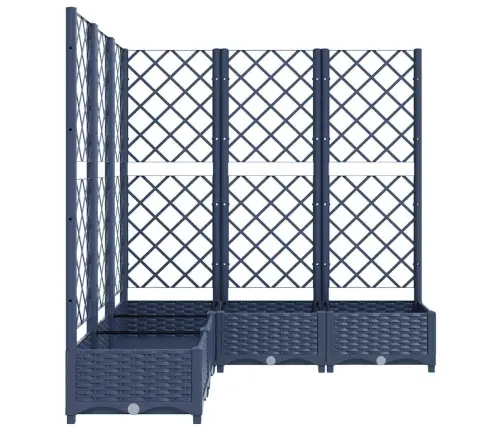 Sodo Lovelis Su Treliažu, Mėlyna Pilkas, 120X120X121,5cm Pp